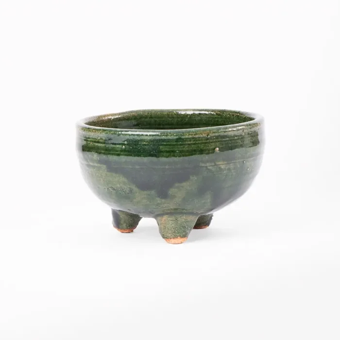 Tazoncito / salsera de barro verde