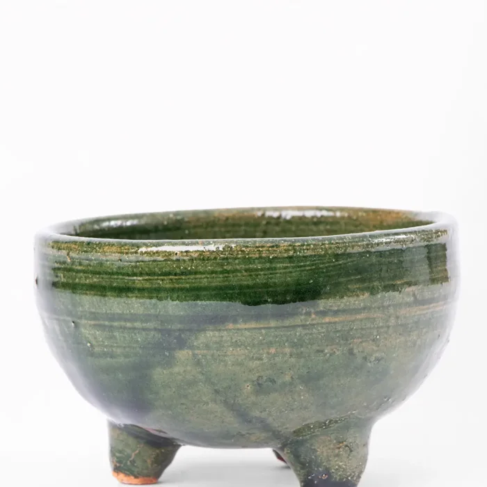 Tazoncito / salsera de barro verde