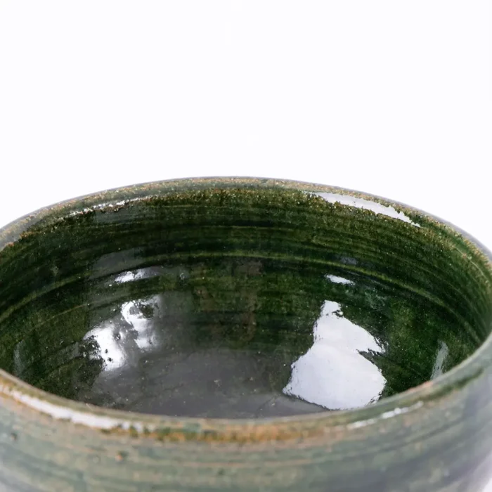 Tazoncito / salsera de barro verde