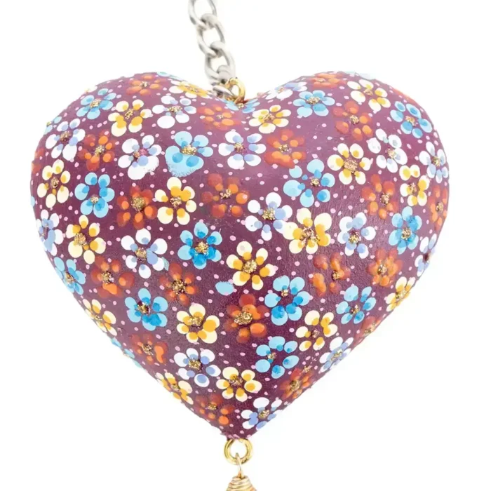 Llavero corazón de madera