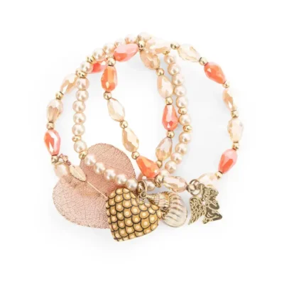 Triple bracelet with charms