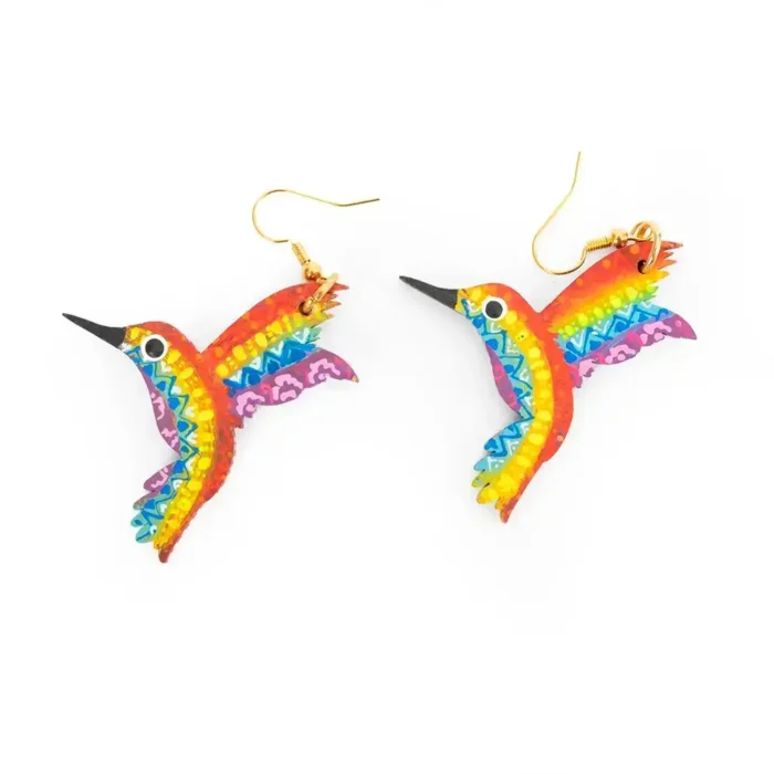 Juego de collar colibrí con pulsera y aretes