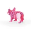 Pink Bulldog Dog Alebrije