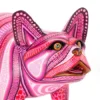 Pink Bulldog Dog Alebrije
