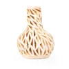 Little bottle with long neck and openwork clay