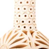 Little bottle with long neck and openwork clay