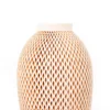 Jarrón de barro blanco calado 60 cm