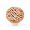 Large openwork white clay sphere