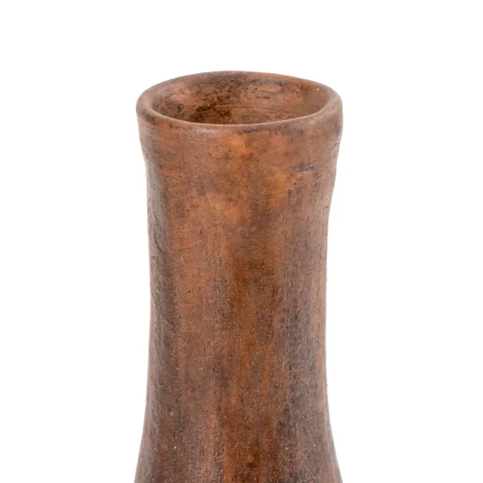 Long neck bottle in brown color