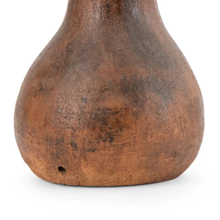 Long neck bottle in brown color