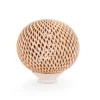 Large openwork white clay coconut