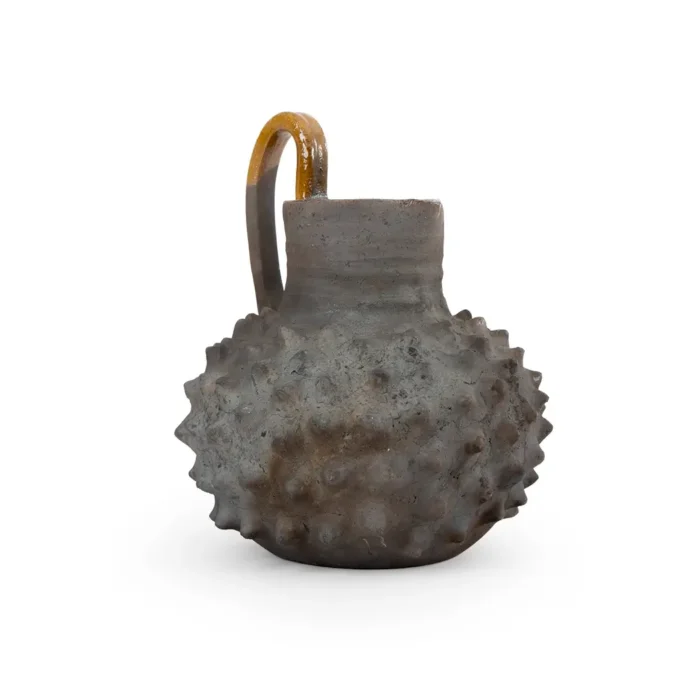 Large ceiba pitcher with enameling