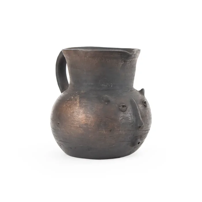 Pitcher with face, smoked color