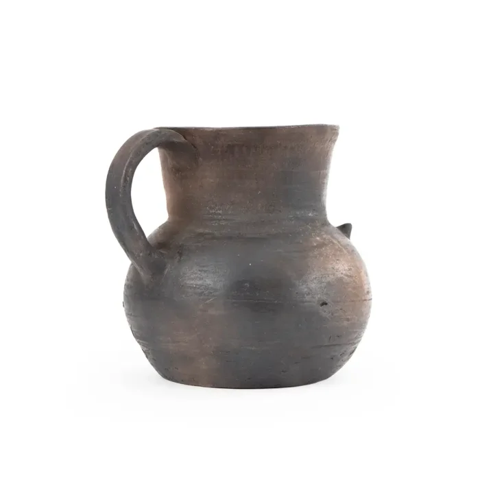 Pitcher with face, smoked color