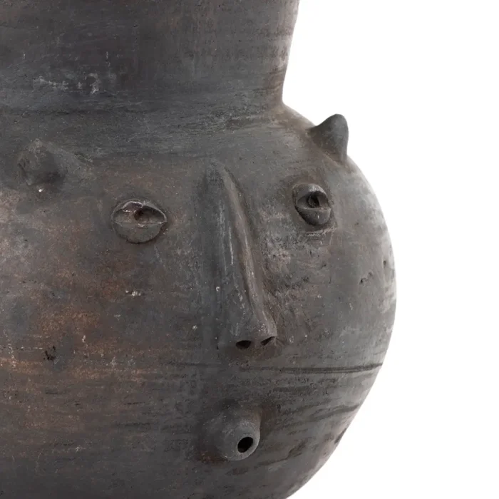 Pitcher with face, smoked color