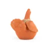 Gallina de barro natural con pastillaje