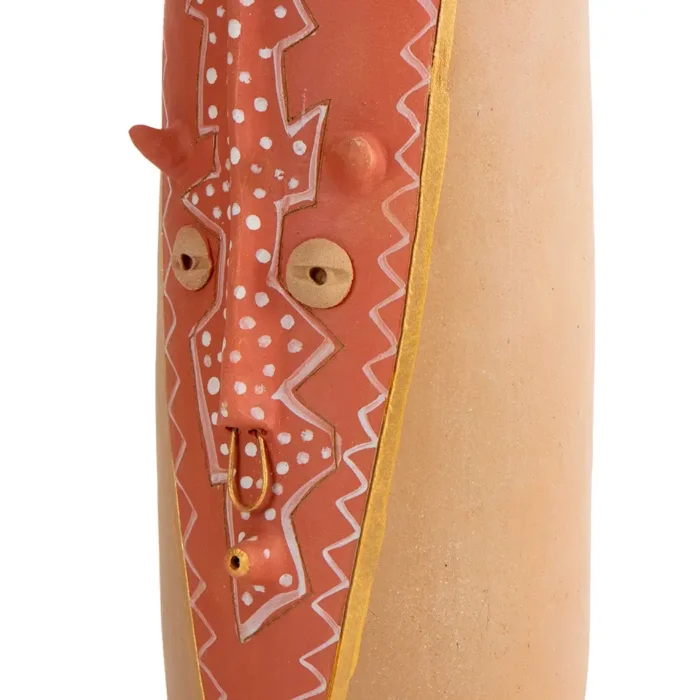 Cilindro grande con diseño de cara