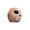 Openwork skull vase
