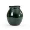 Olla de barro verde