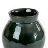 Olla de barro verde