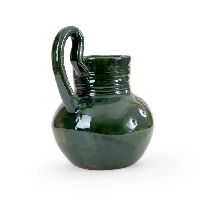 Jarra de barro verde