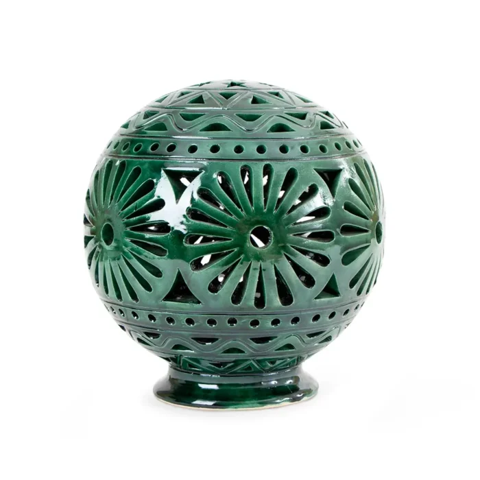 Green openwork coconut