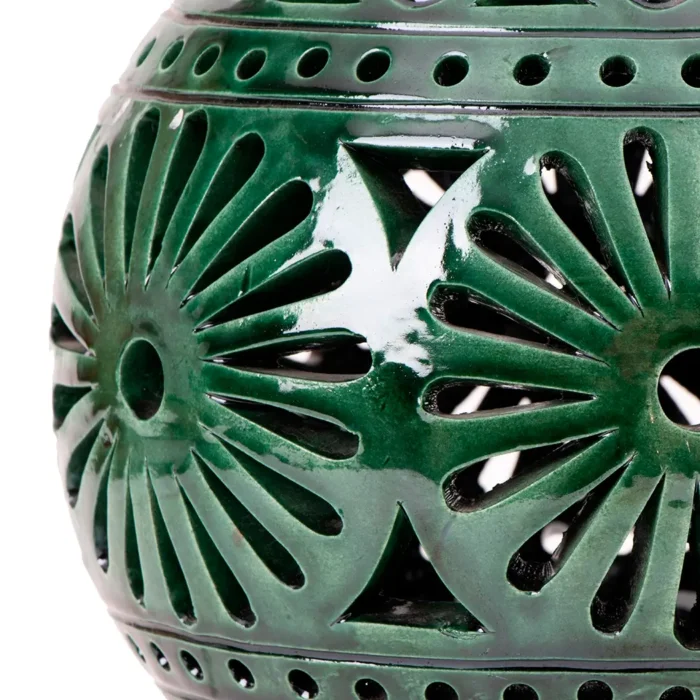 Green openwork coconut
