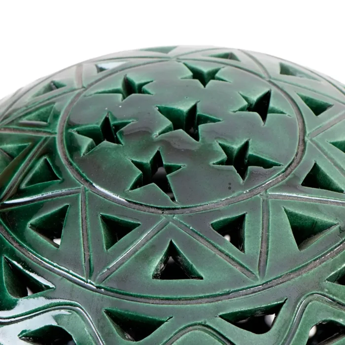 Green openwork coconut