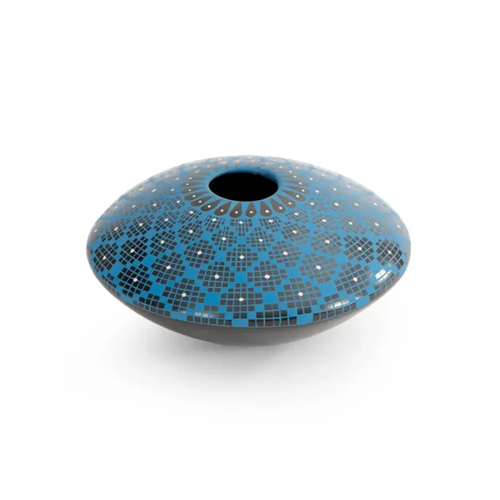Blue UFO pot