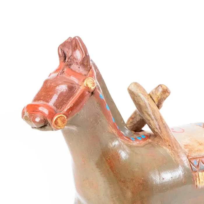 Small Horse With Engobes and Stains