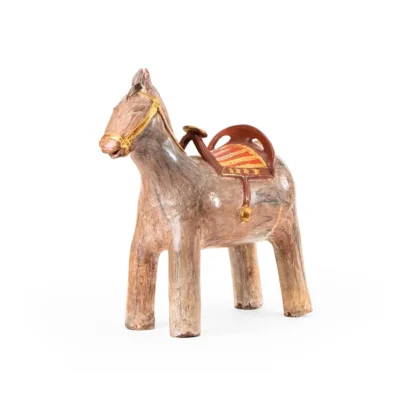Large horse with engobes and dyes
