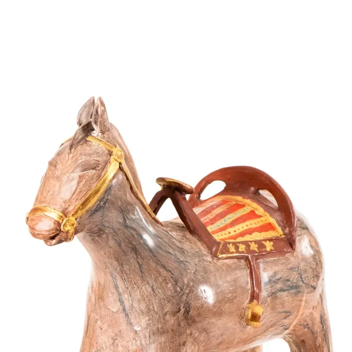 Large horse with engobes and dyes