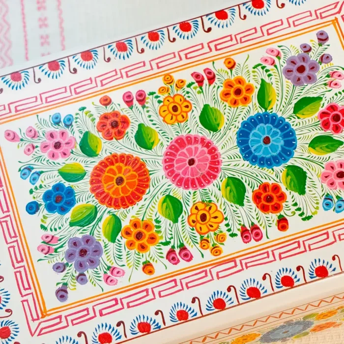 Caja de Olinalá para té