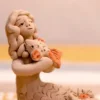 Natural clay mermaid with pastillage