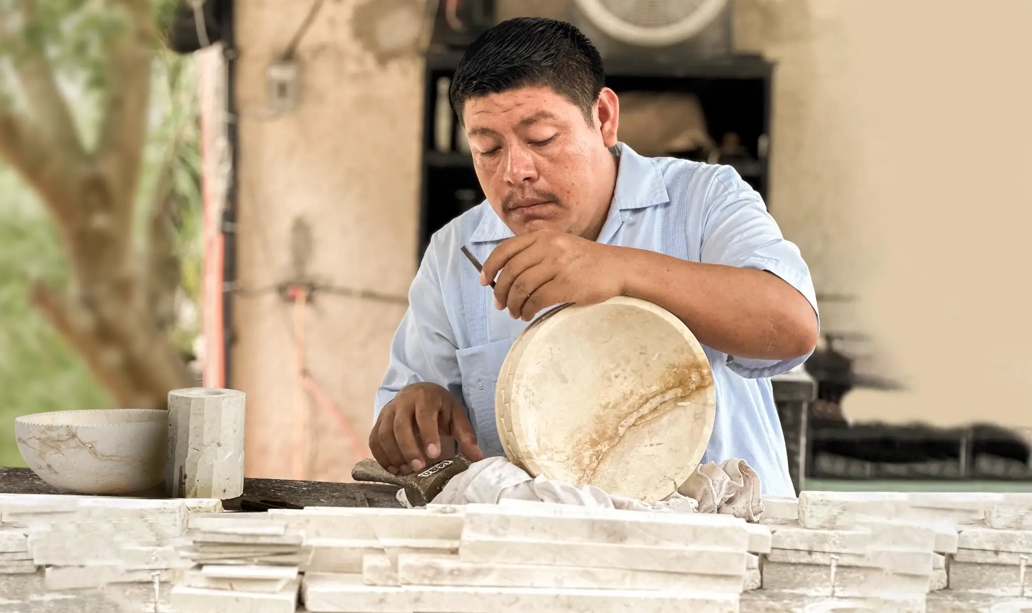 Piedra crema maya