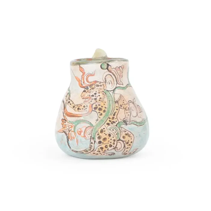 Jar with jaguar and cob
