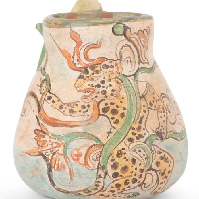 Jar with jaguar and cob
