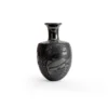 Black graphite pot, long neck