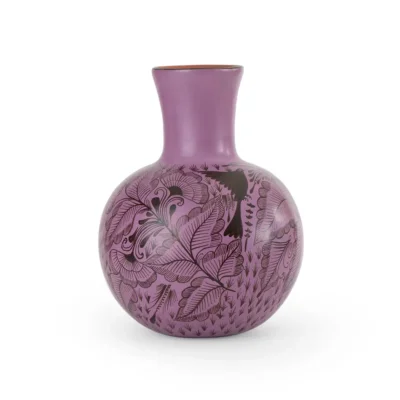 Medium burnished earthenware vase
