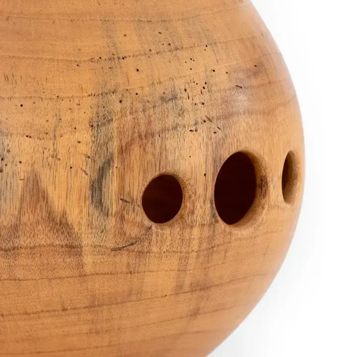 Cedar vessel with holes