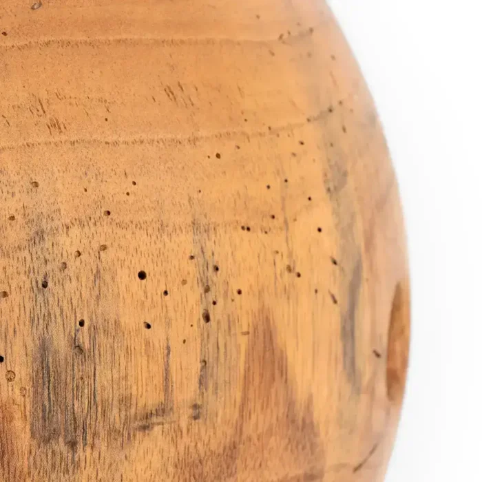 Cedar vessel with holes