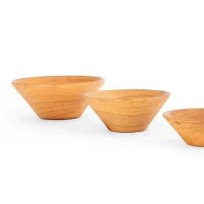 Set of 3 cedar bowls