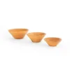 Set of 3 cedar bowls