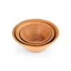 Set of 3 cedar bowls