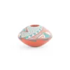 Red ceramic saucer