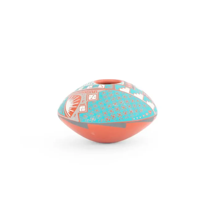 Red ceramic saucer
