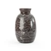 Large burnished earthenware vase