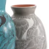 Large burnished earthenware vase