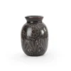 Small burnished earthenware vase