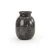 Small burnished earthenware vase